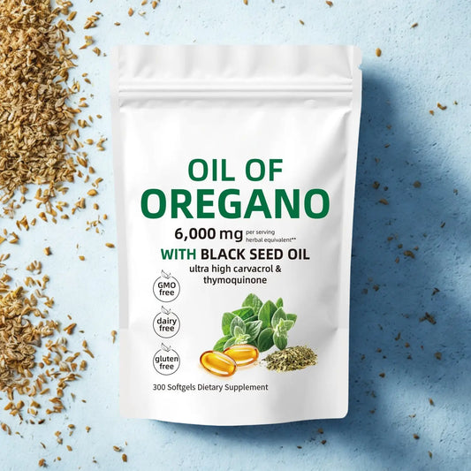 WISHCA High-Potency Oil of Oregano & Black Seed Oil Softgels – Your Daily Natural Health Shield