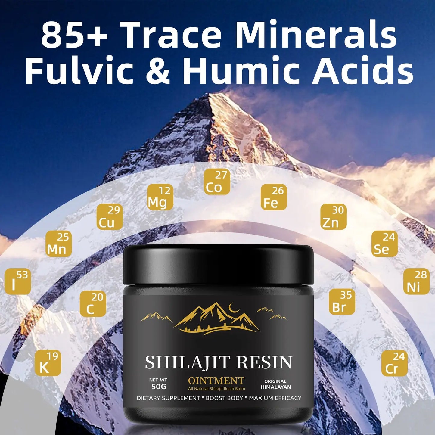 WISHCA Shilajit Resin: A Pure Gift from the Himalayas, Empowering Your Body and Mind(30g-50g)