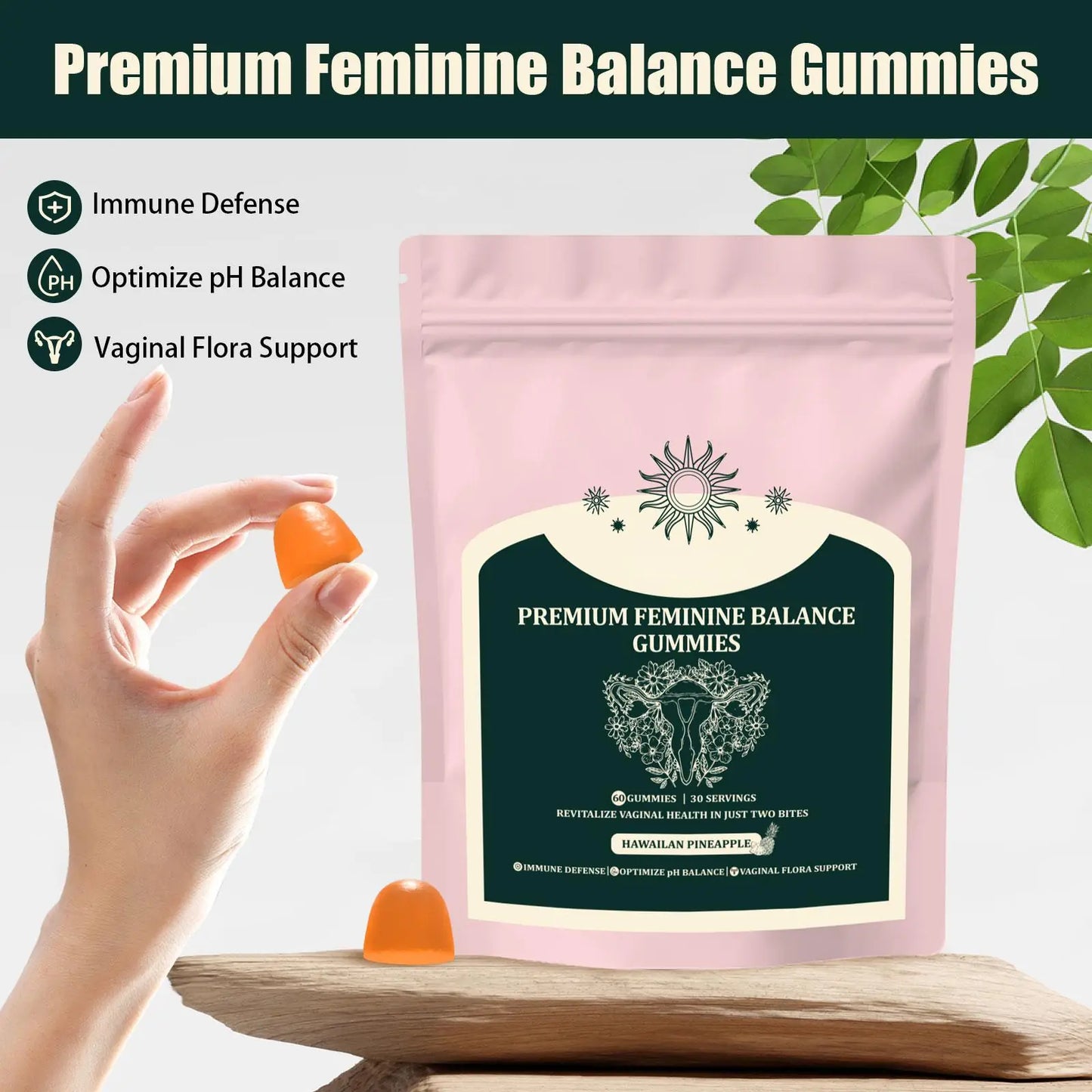 WISHCA Premium Feminine Probiotic Gummies: Natural Support for Vaginal Health & Daily Wellness