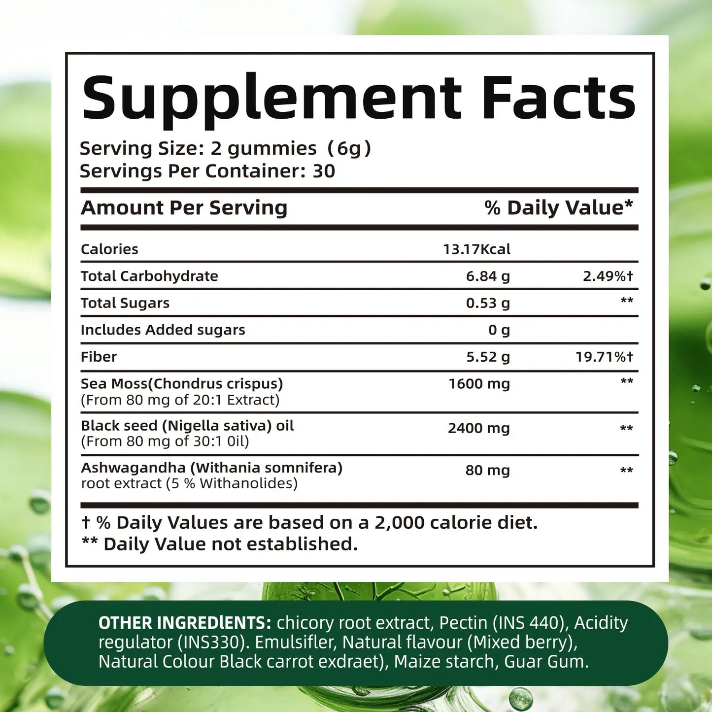 WISHCA Sea Moss Gummies: Comprehensive Nourishment for Revitalized Health