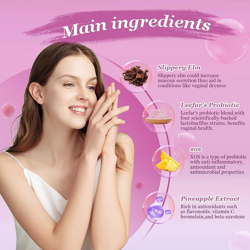 WISHCA Women's Probiotic + Slippery Elm: Your Complete Solution for Feminine Wellness