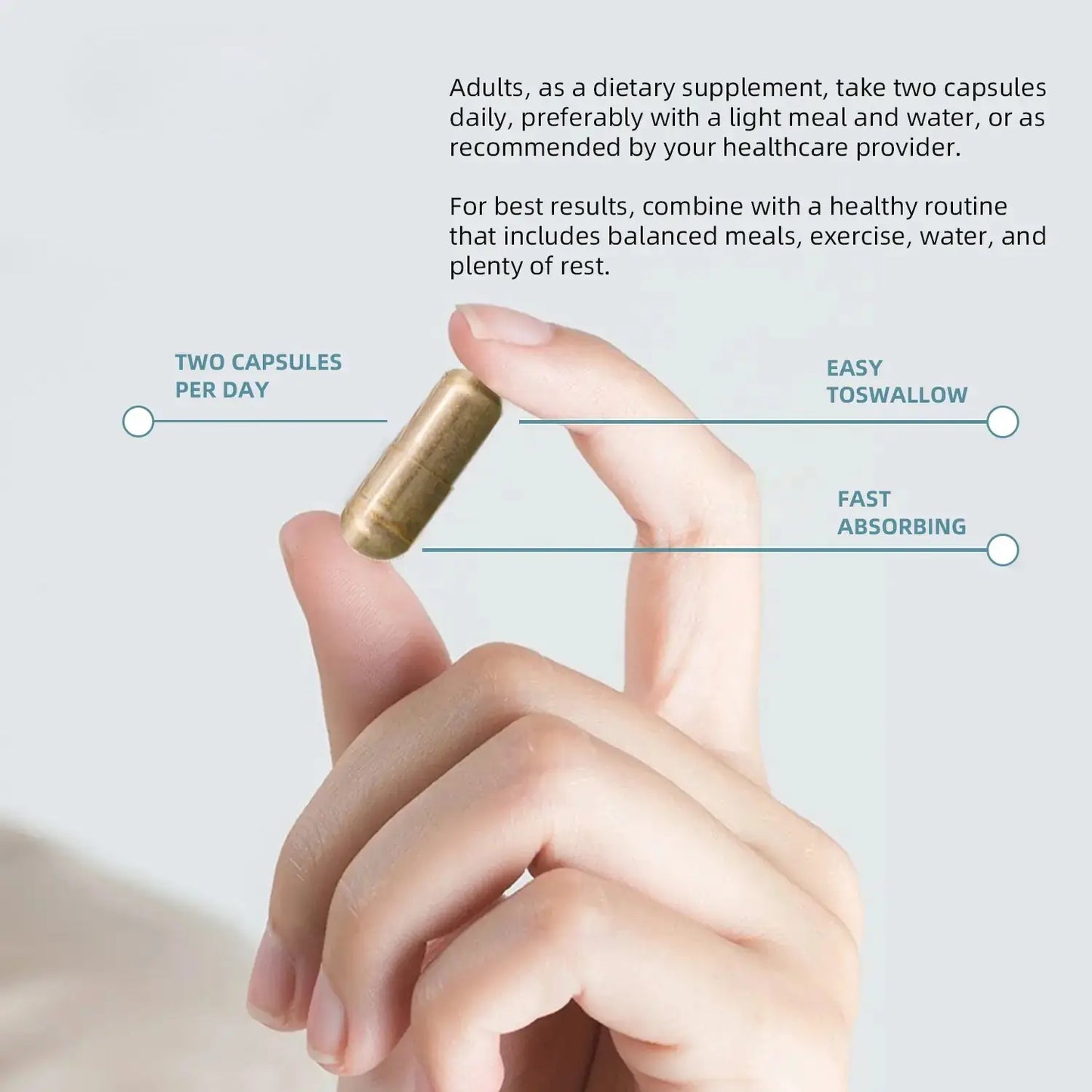 WISHCA 15-Day Cleanse Capsules: Supporting Your Digestive Wellness Journey (30 Count)