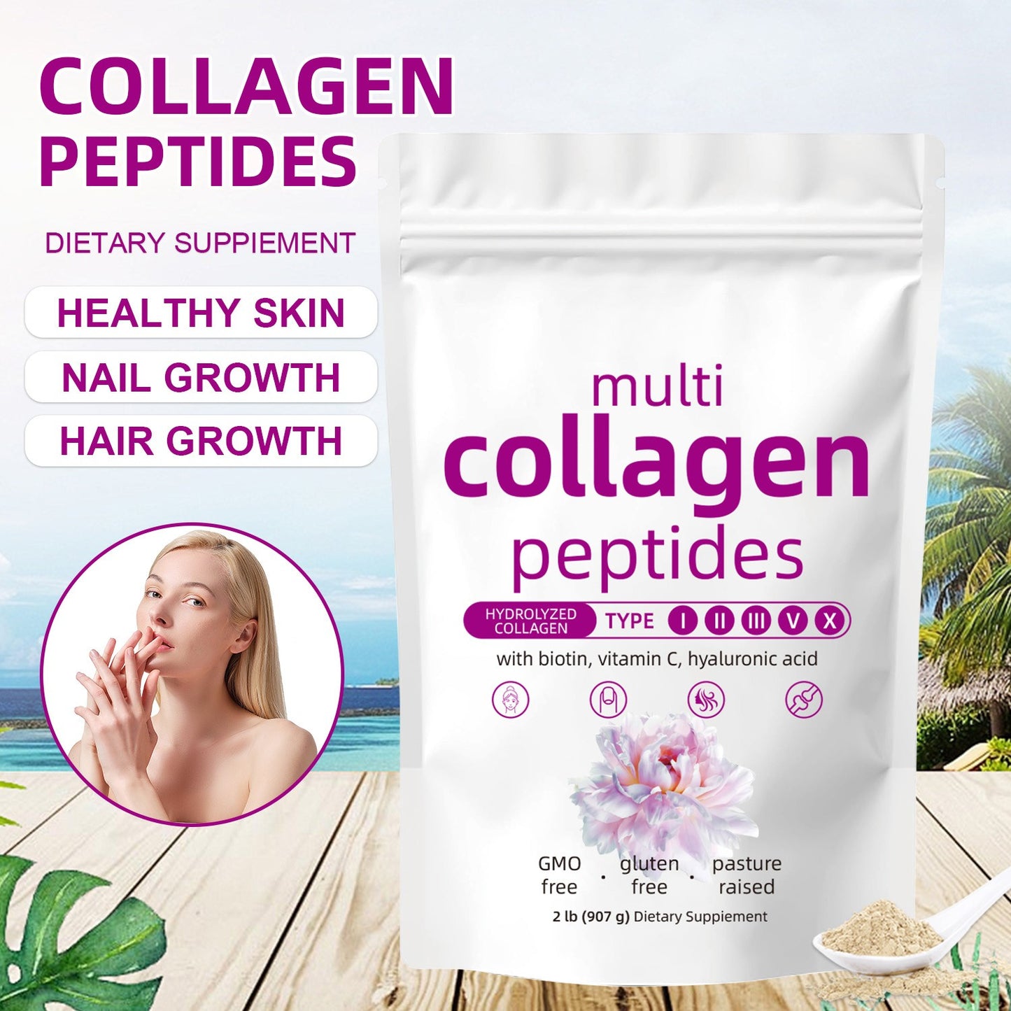 WISHCA Multi Collagen Peptides: Elevate Your Wellness with the Power of Hydrolyzed Collagen
