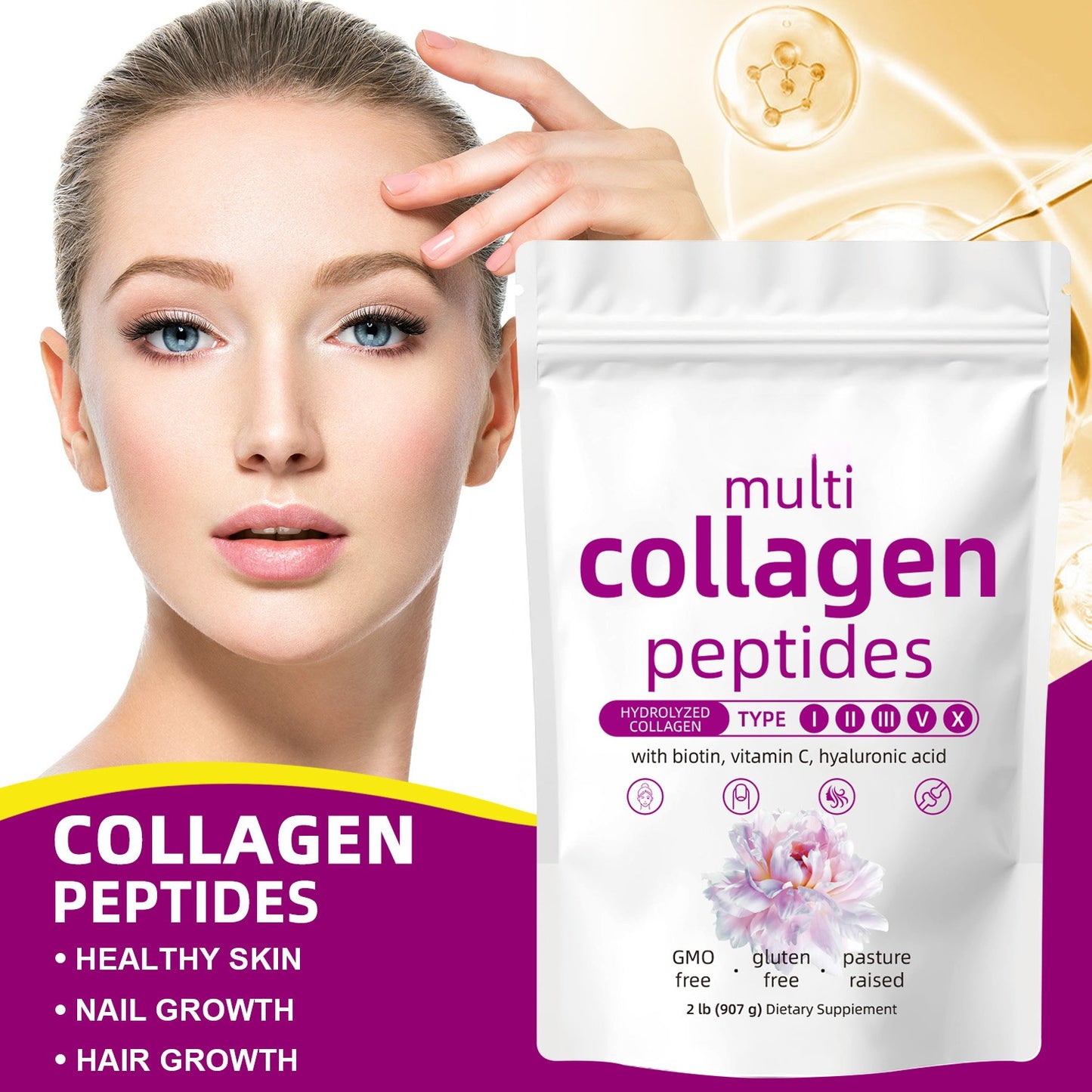 WISHCA Multi Collagen Peptides: Elevate Your Wellness with the Power of Hydrolyzed Collagen