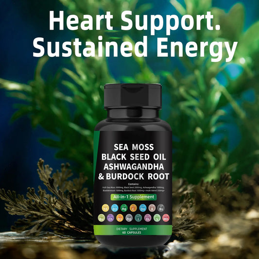 WISHCA Sea Moss Capsules: Unleash Nature's Power for Your Holistic Wellness